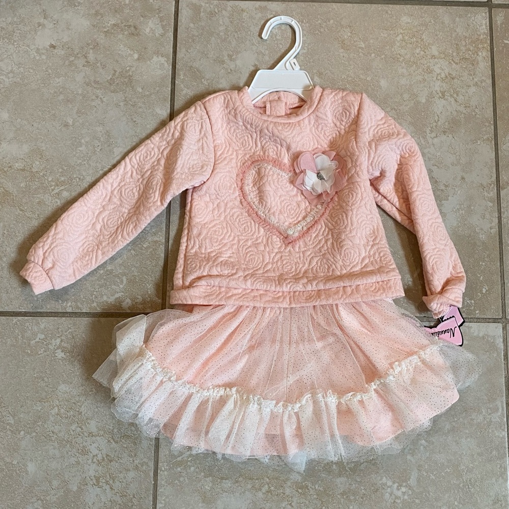 Nanette Baby Heart Dress - 3T